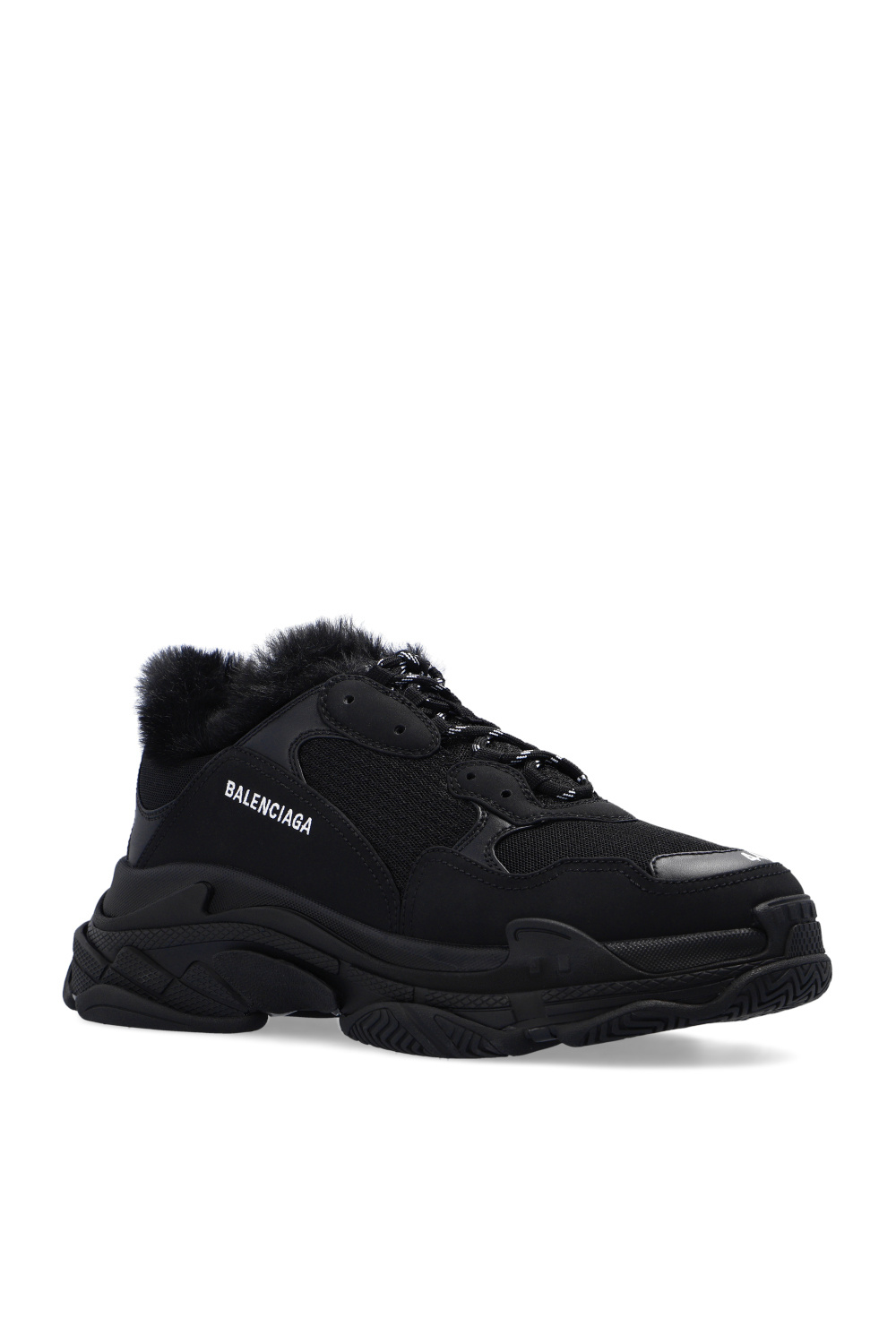 balenciaga lace up trainers